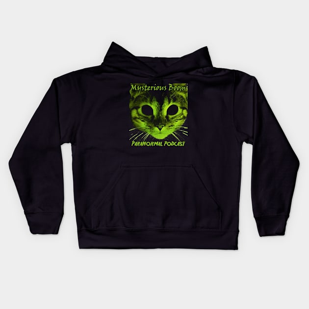 Mysterious Boom Podcast Cover Kids Hoodie by MysteriousBoom